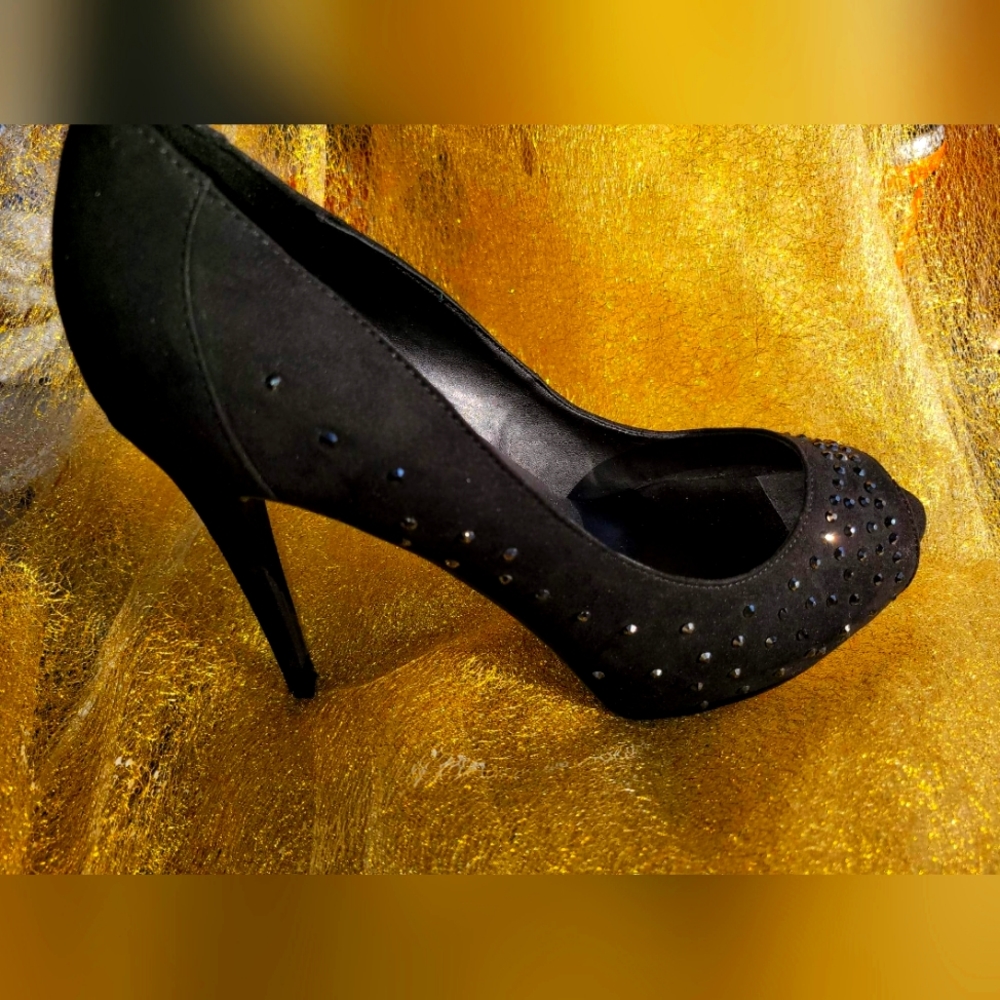 Marc Fisher Peep Toe Studded Heel